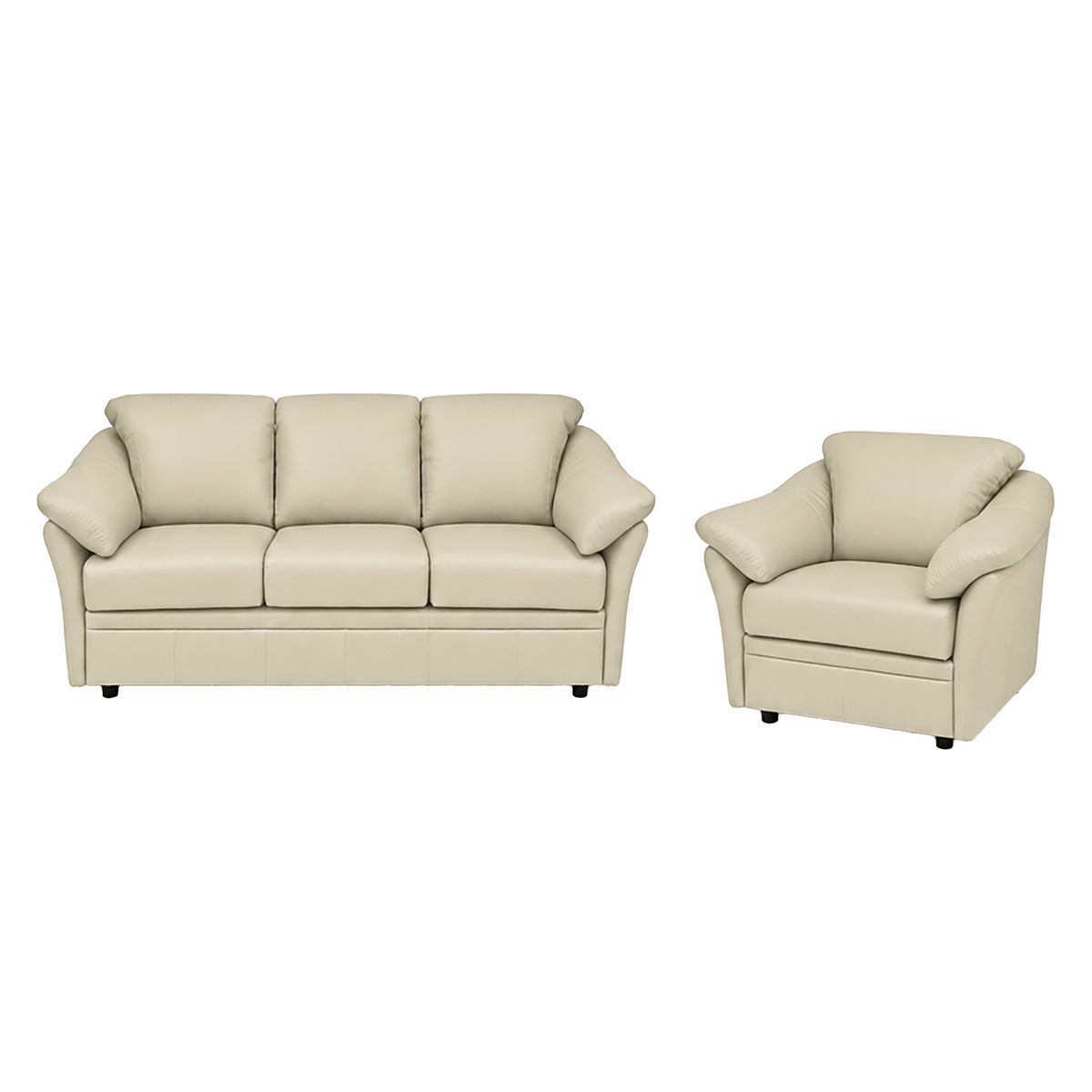 Lyons Leather Sofa & Chair Set - Coja