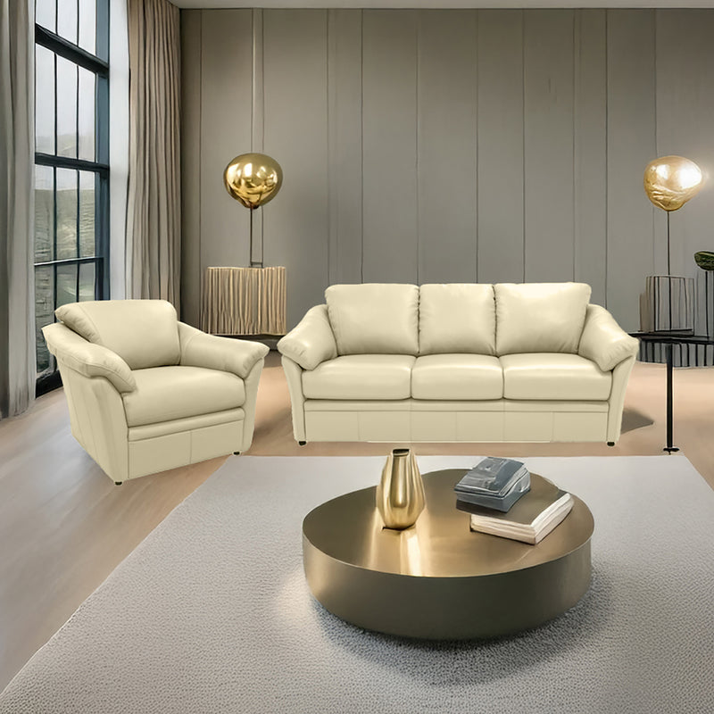 Lyons Leather Sofa & Chair Set