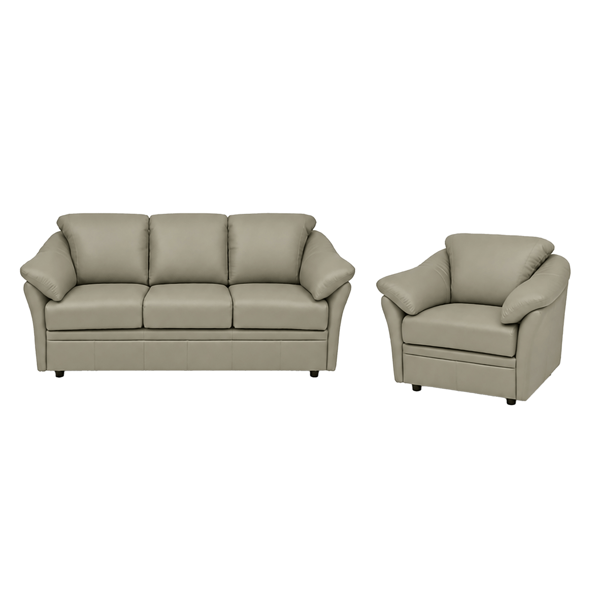 Lyons Leather Sofa & Chair Set - Coja