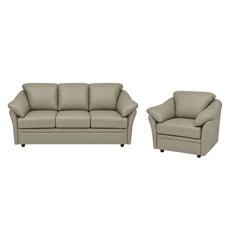 Lyons Leather Sofa & Chair Set - Coja