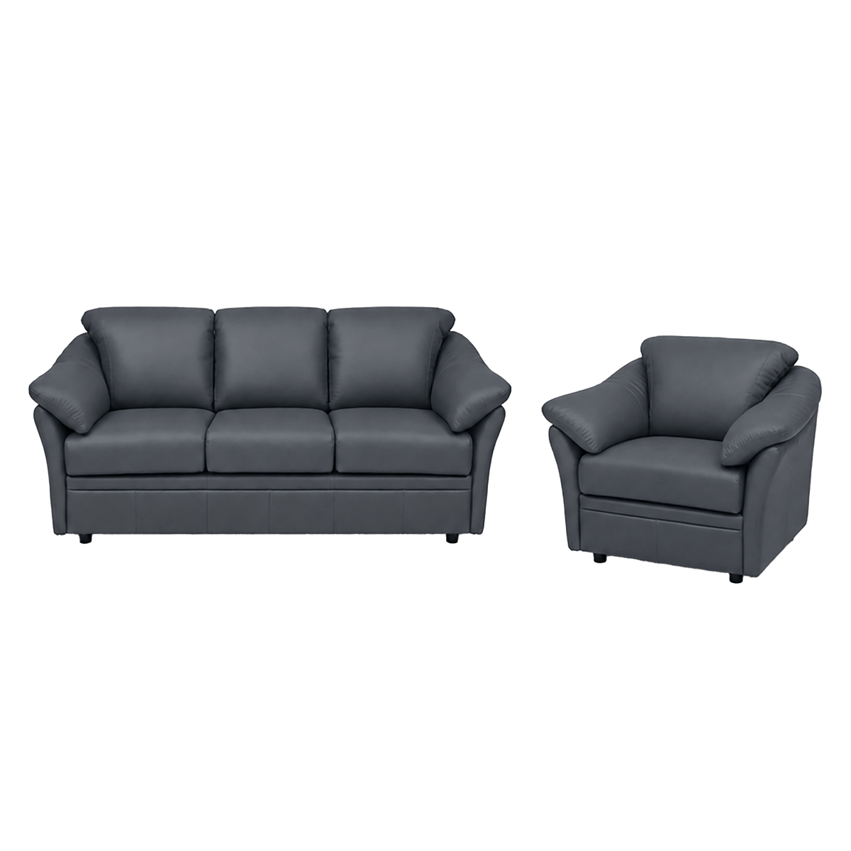 Lyons Leather Sofa & Chair Set - Coja