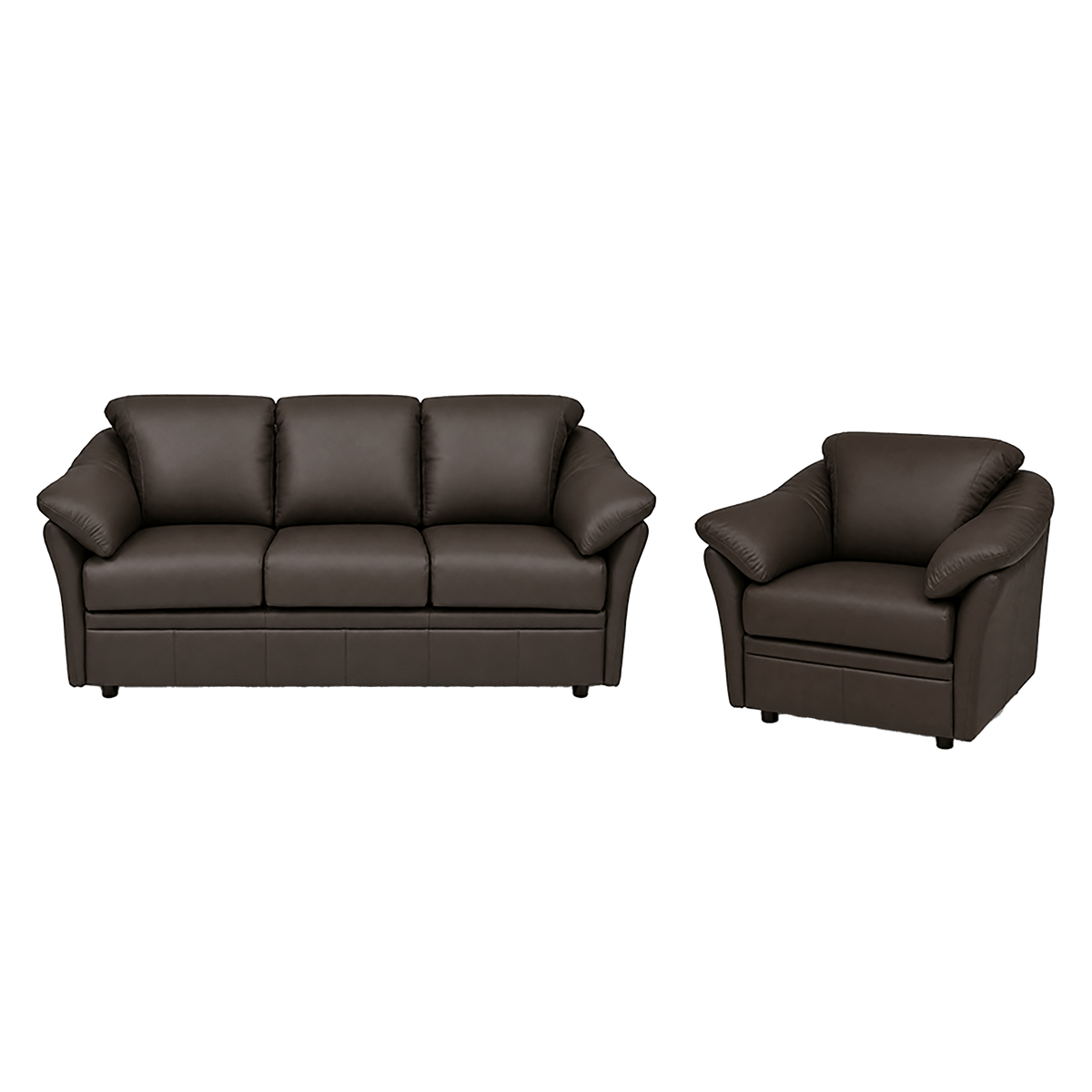 Lyons Leather Sofa & Chair Set - Coja