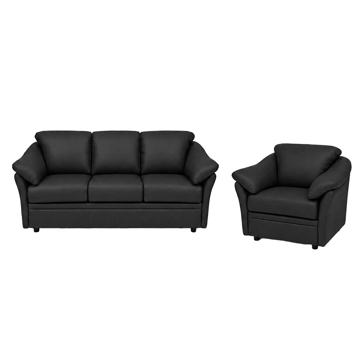Lyons Leather Sofa & Chair Set - Coja