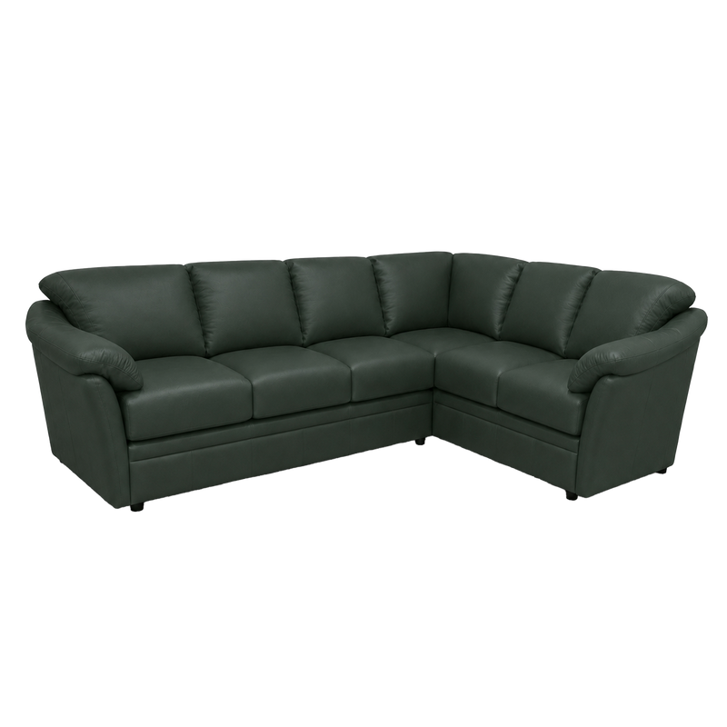 Lyons Leather Sectional Left Facing