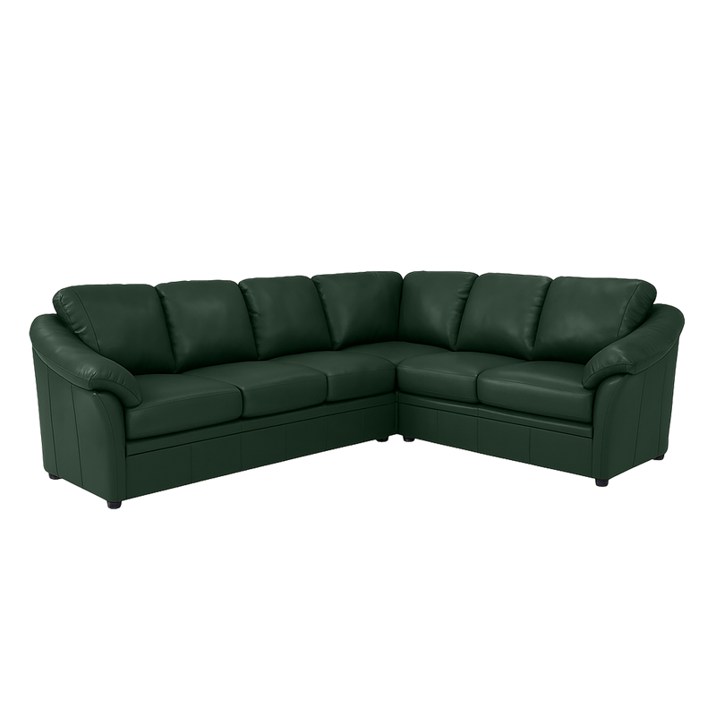 Lyons Leather Sectional Left Facing