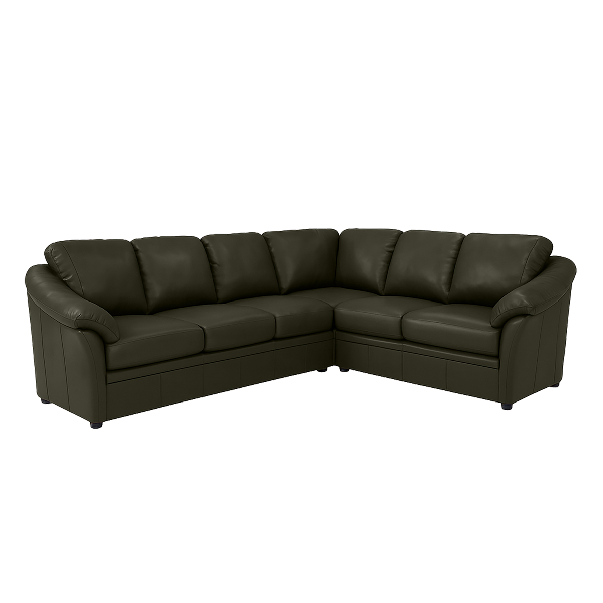 Lyons Leather Sectional Left Facing