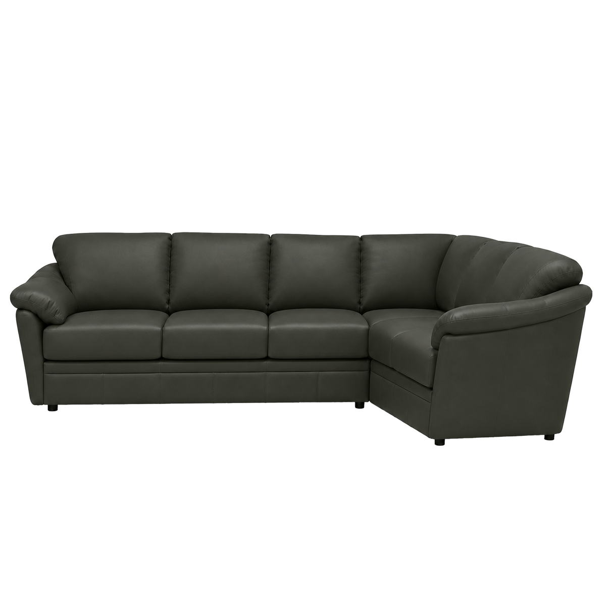 Lyons Leather Sectional Left Facing