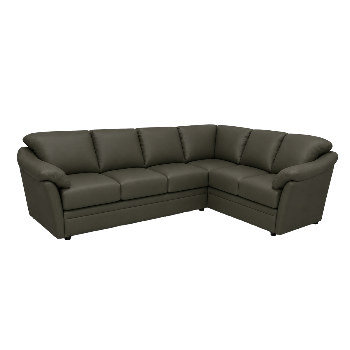Lyons Leather Sectional Left Facing