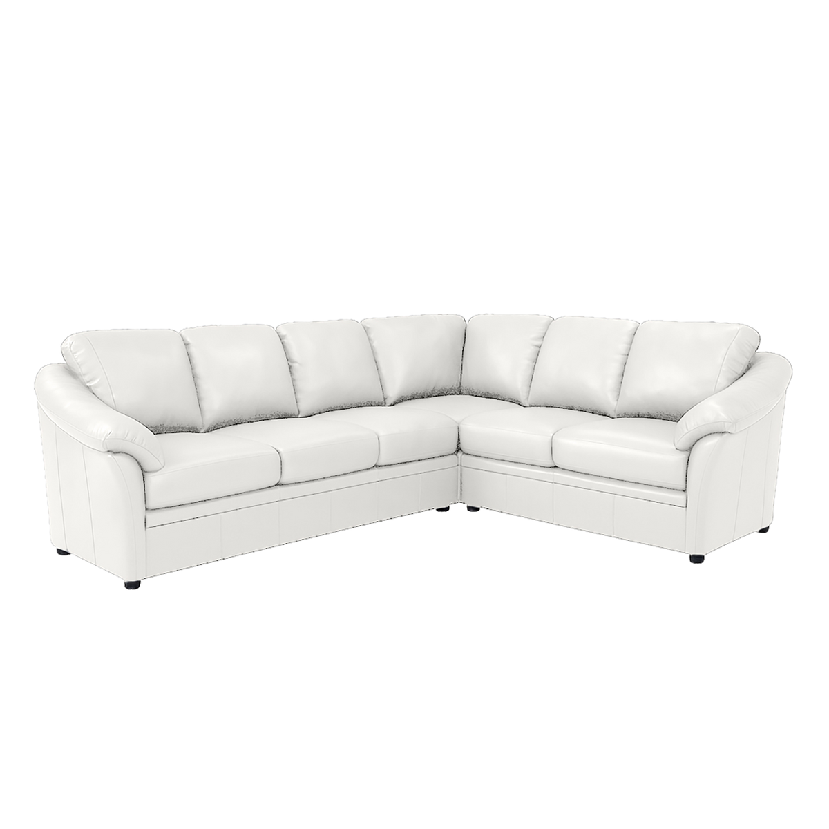 Lyons Leather Sectional Left Facing