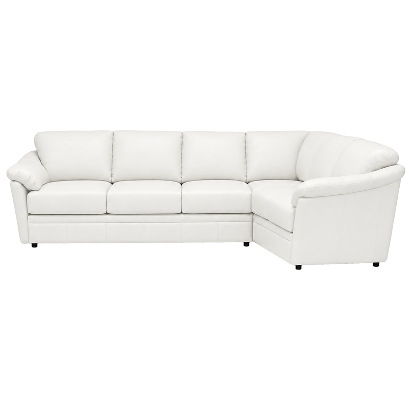 Lyons Leather Sectional Left Facing
