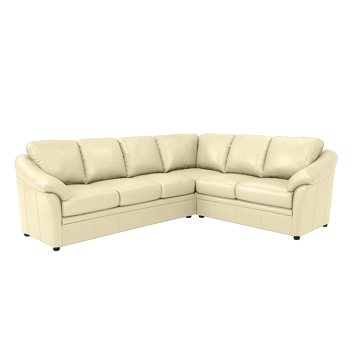 Lyons Leather Sectional Left Facing
