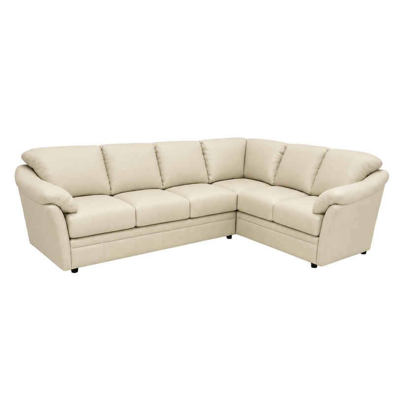 Lyons Leather Sectional Left Facing