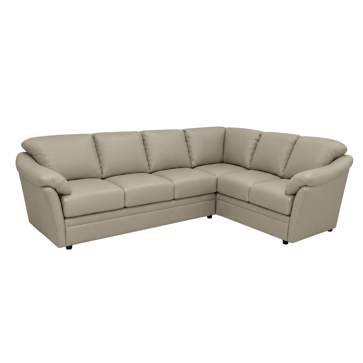 Lyons Leather Sectional Left Facing