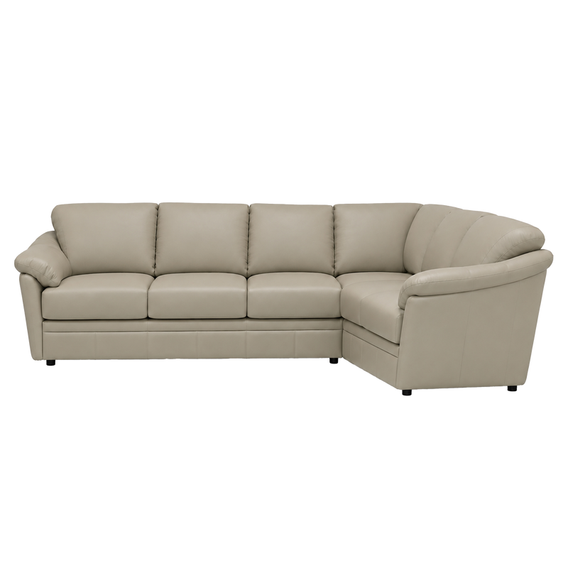 Lyons Leather Sectional Left Facing