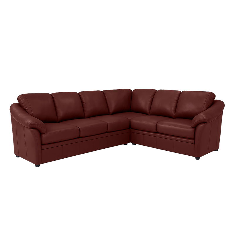 Lyons Leather Sectional Left Facing