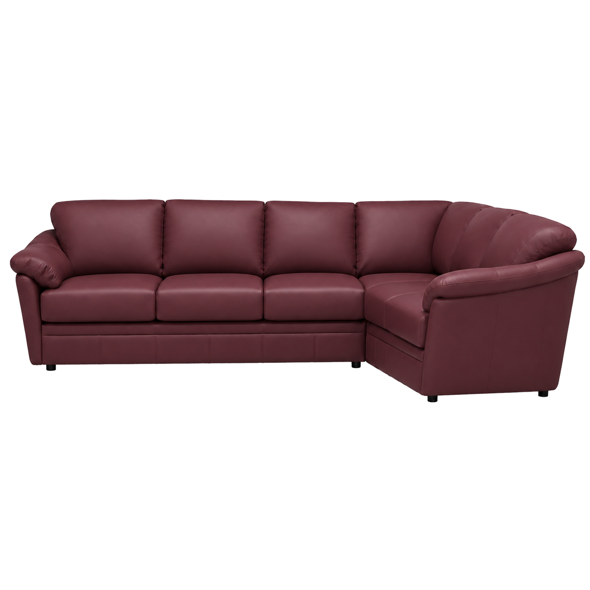 Lyons Leather Sectional Left Facing