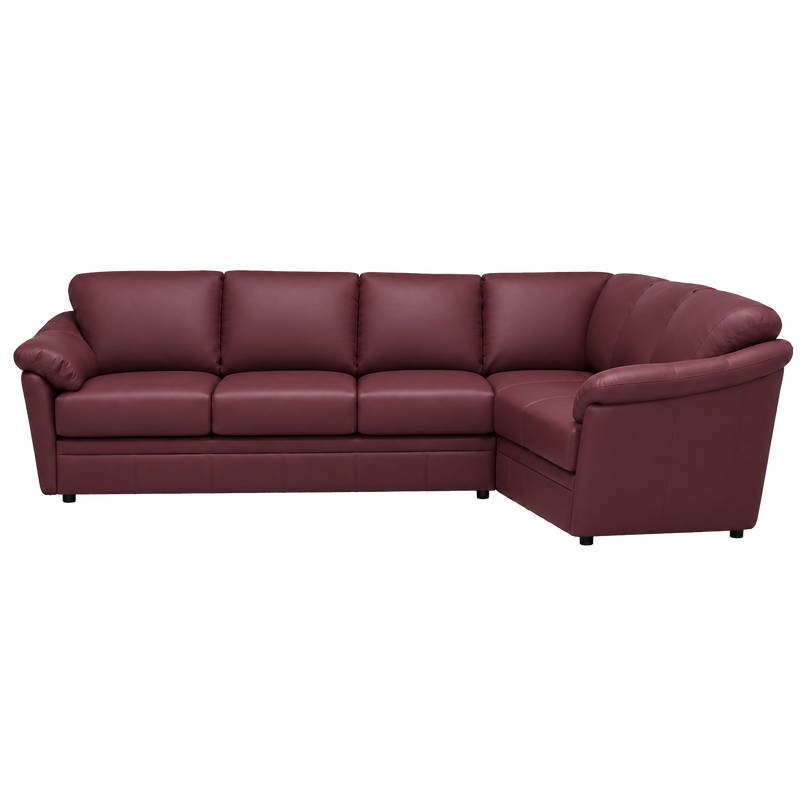 Lyons Leather Sectional Left Facing