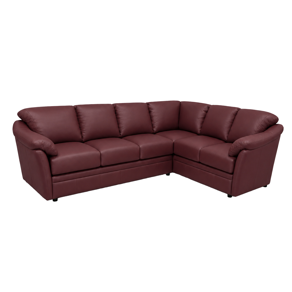 Lyons Leather Sectional Left Facing
