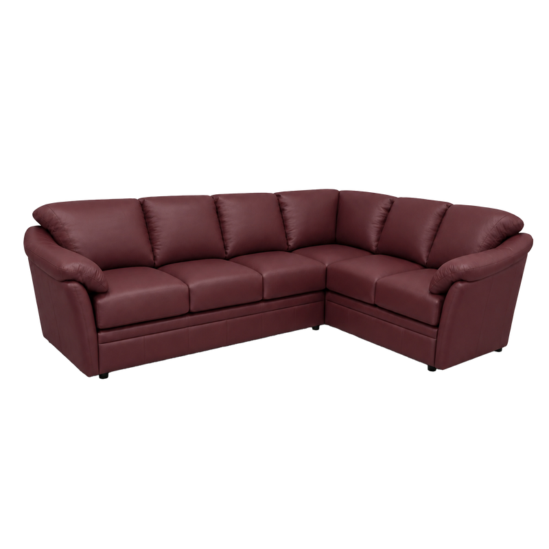 Lyons Leather Sectional Left Facing