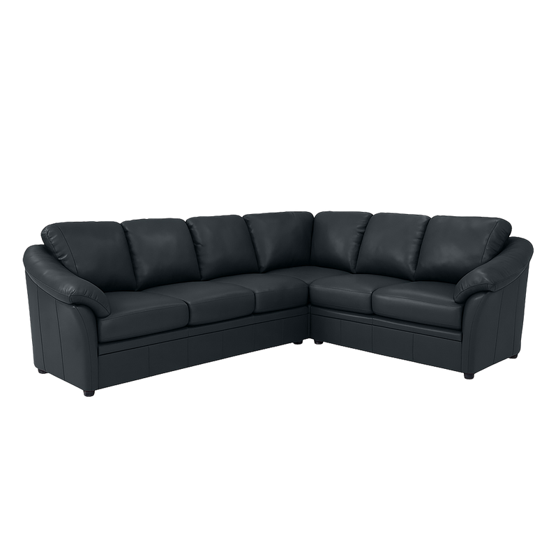 Lyons Leather Sectional Left Facing