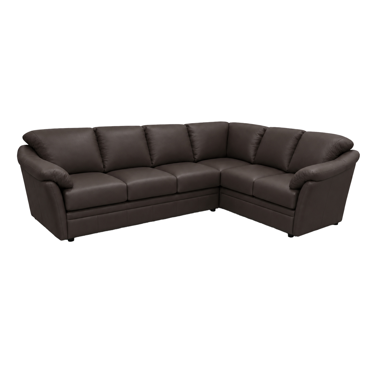 Lyons Leather Sectional Left Facing