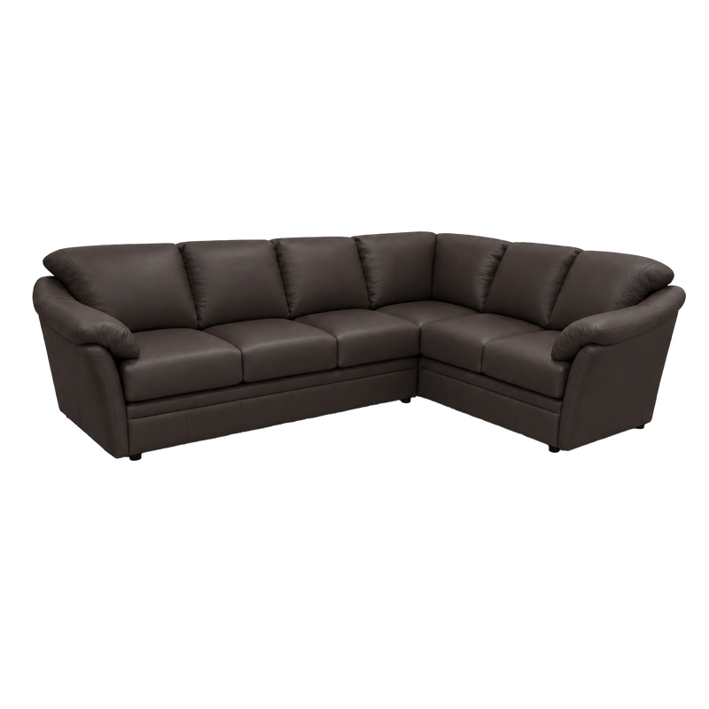 Lyons Leather Sectional Left Facing