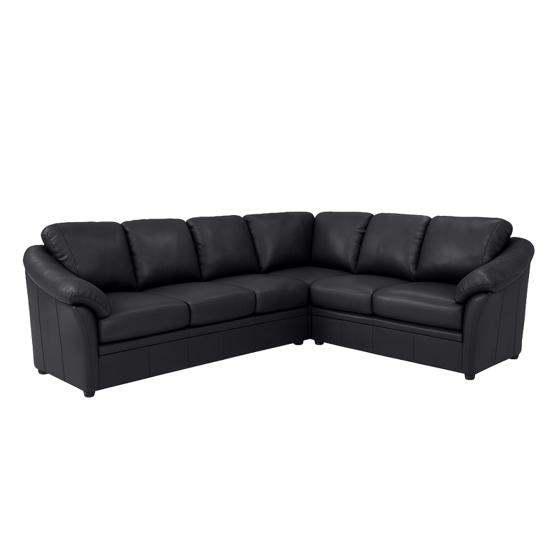 Lyons Leather Sectional Left Facing