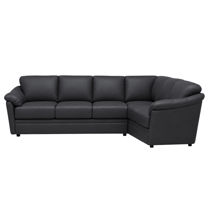 Lyons Leather Sectional Left Facing