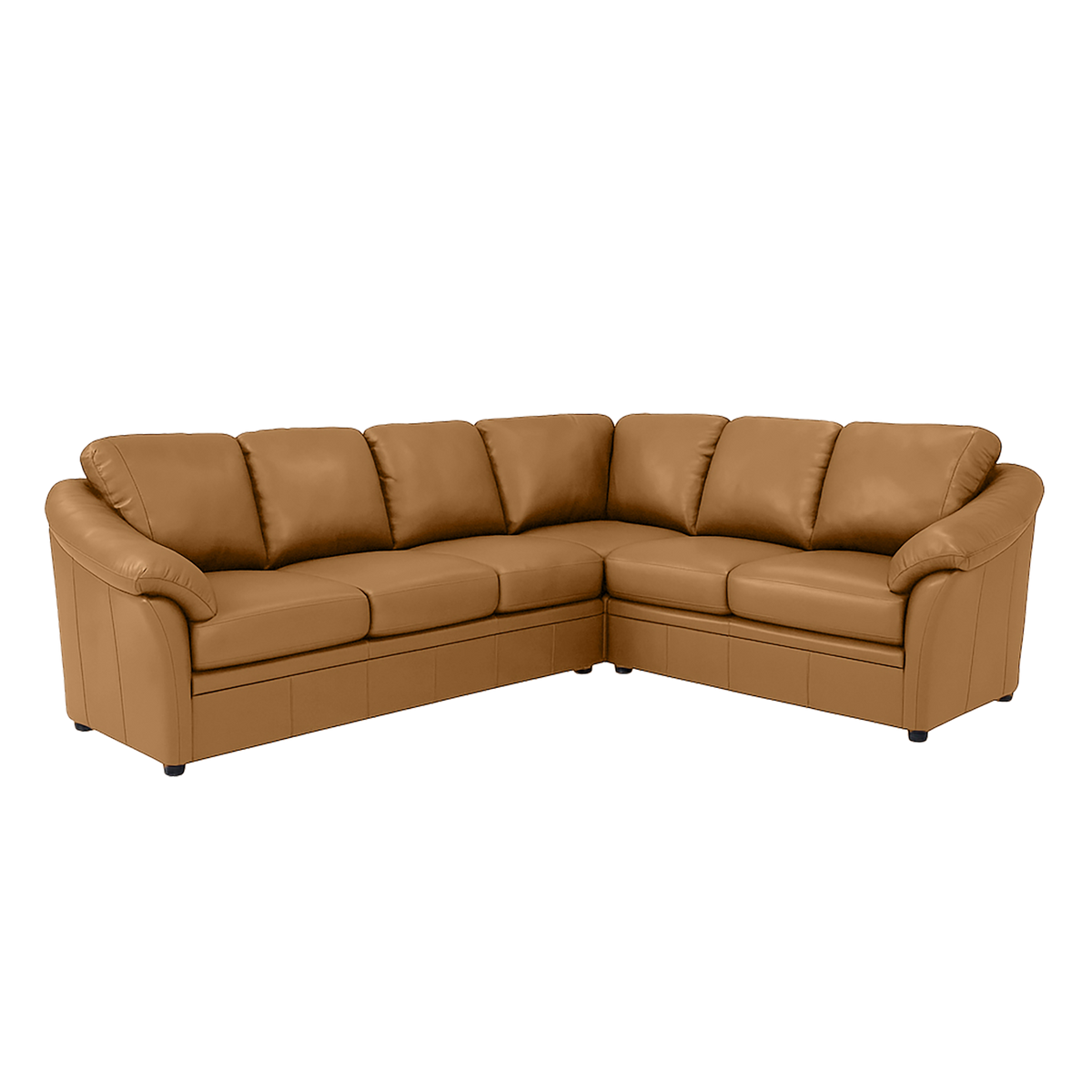 Lyons Leather Sectional Left Facing