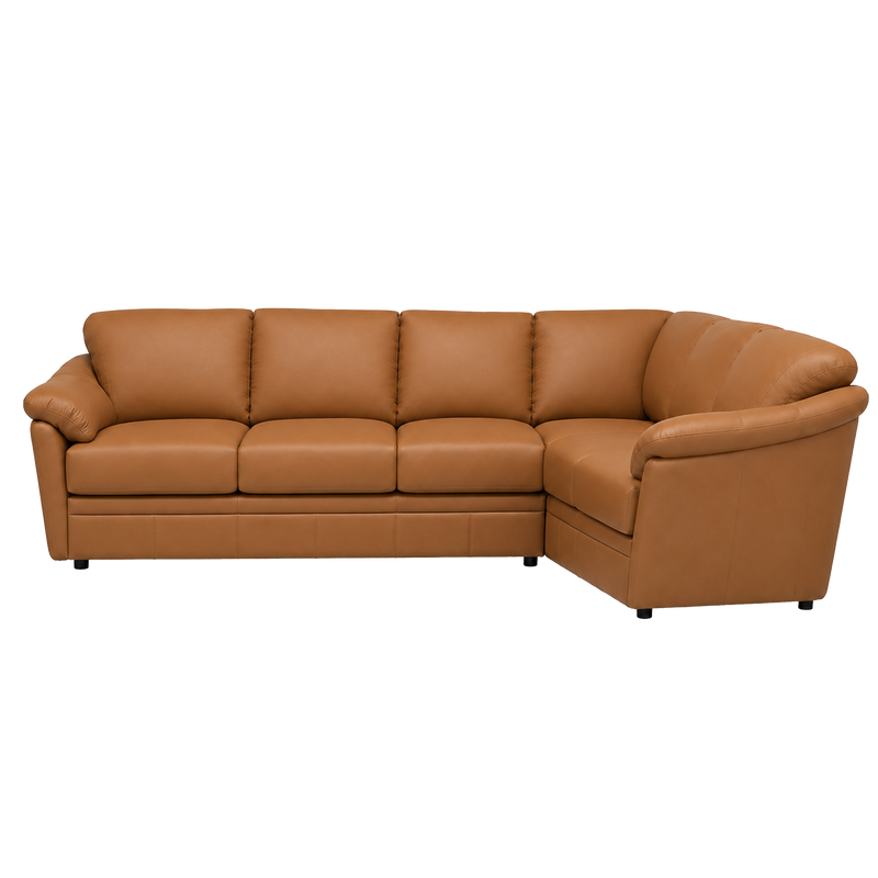 Lyons Leather Sectional Left Facing