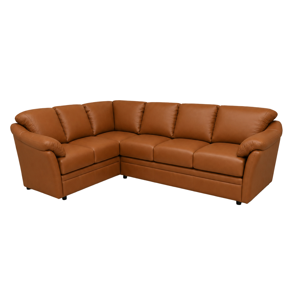 Lyons Leather Sectional Right Facing