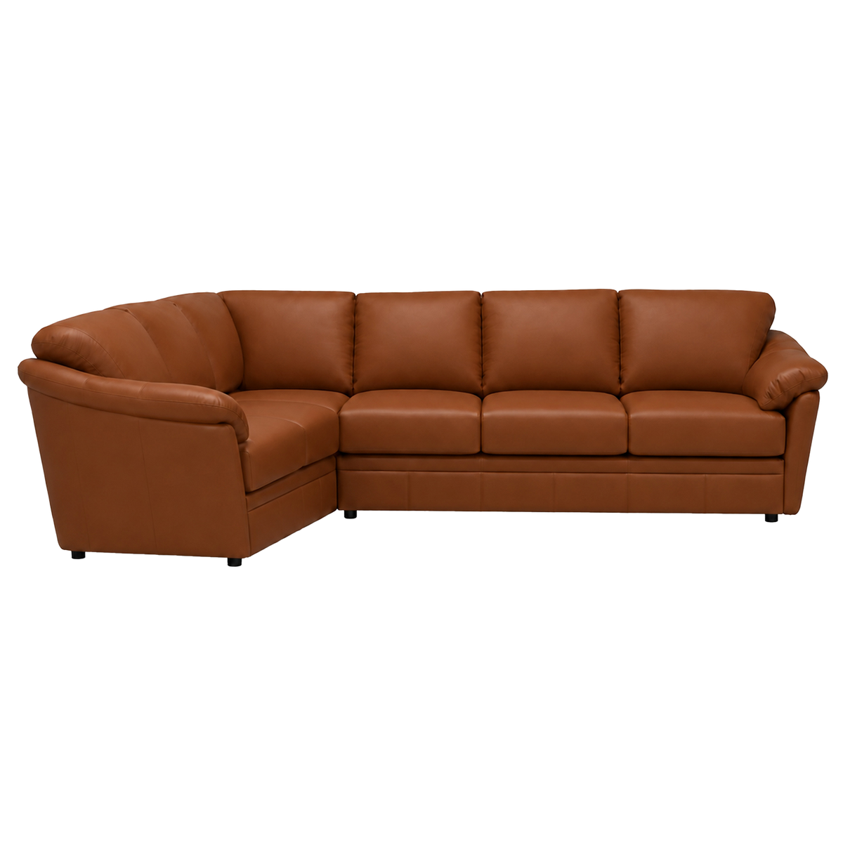 Lyons Leather Sectional Right Facing