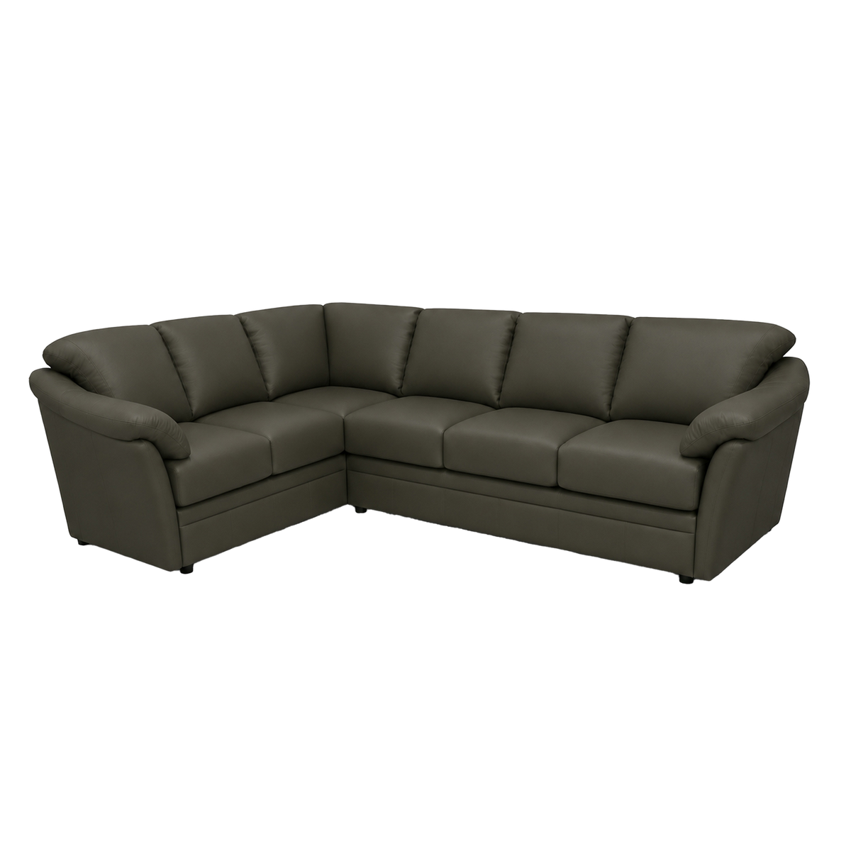 Lyons Leather Sectional Right Facing