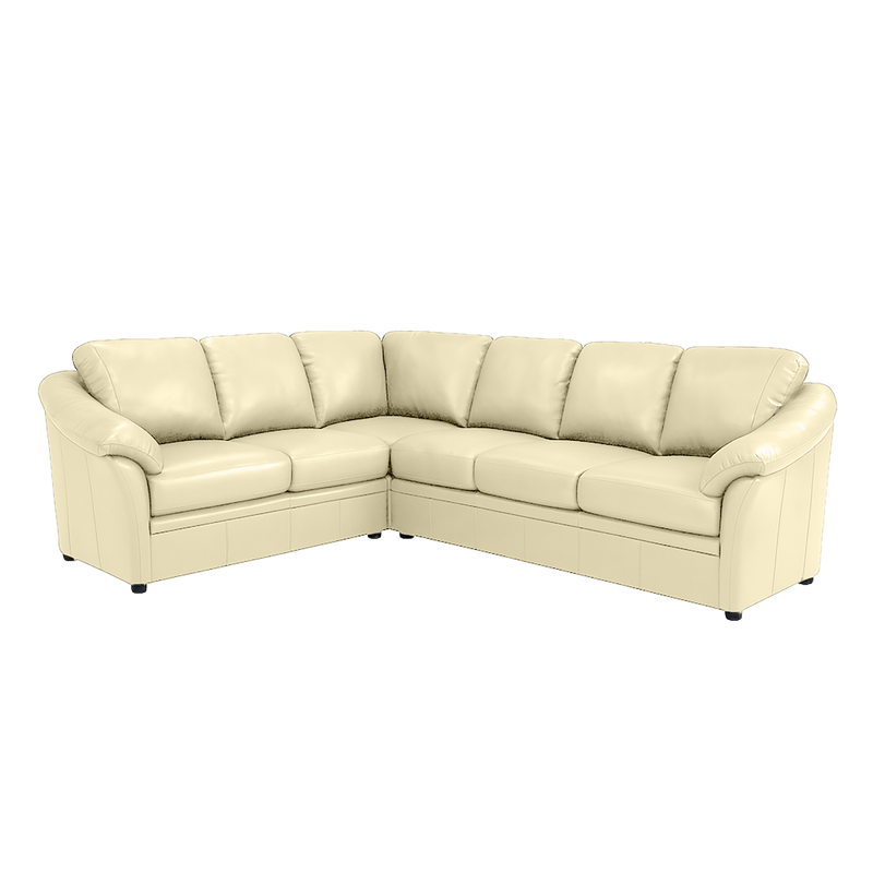 Lyons Leather Sectional Right Facing