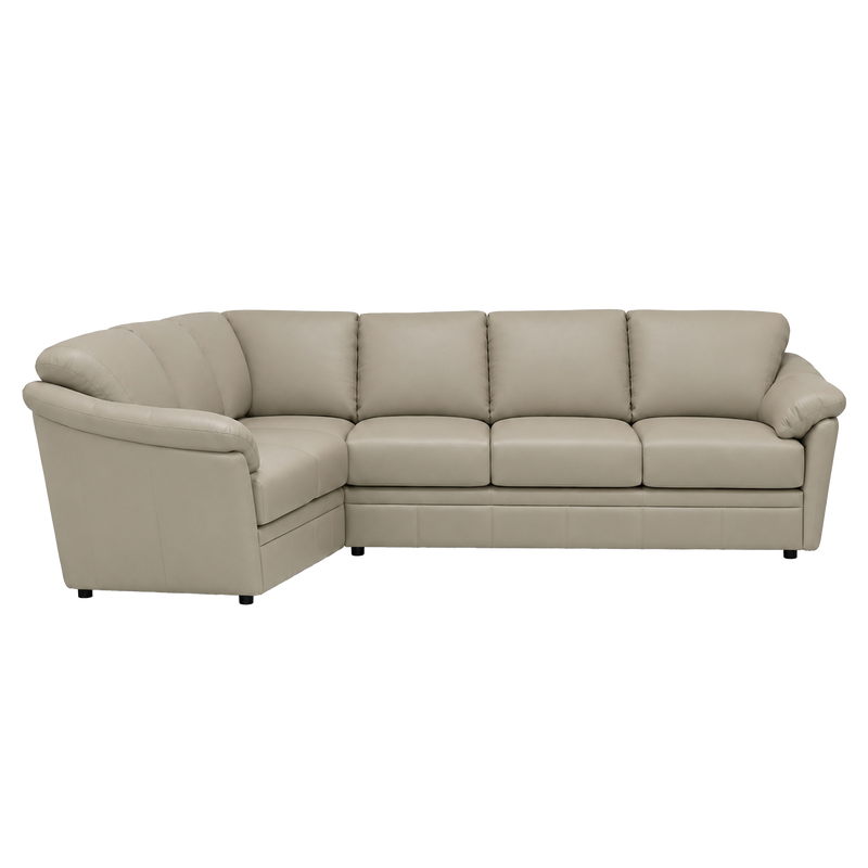 Lyons Leather Sectional Right Facing