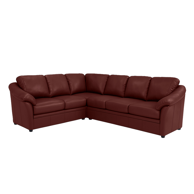 Lyons Leather Sectional Right Facing