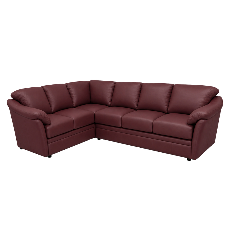 Lyons Leather Sectional Right Facing