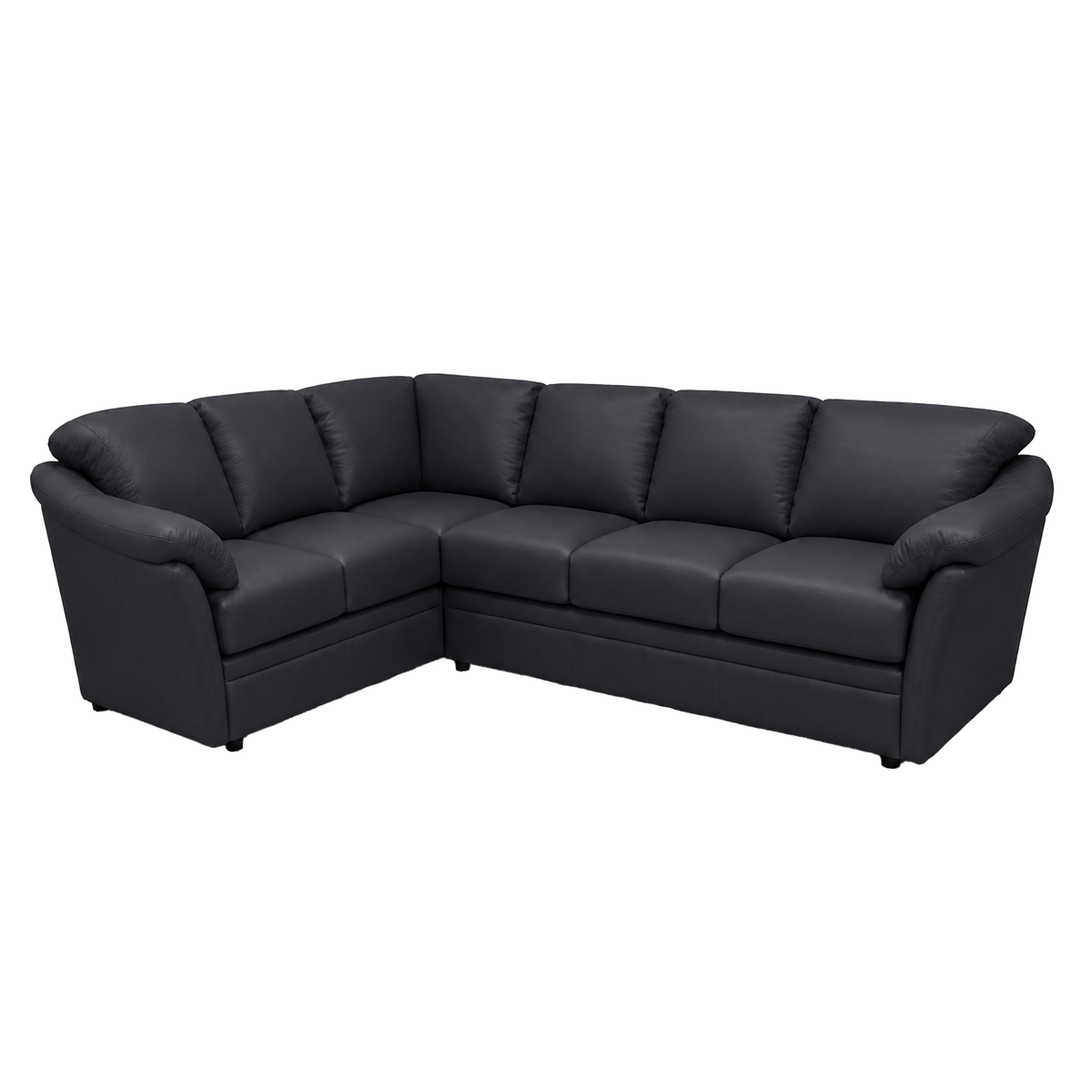 Lyons Leather Sectional Right Facing