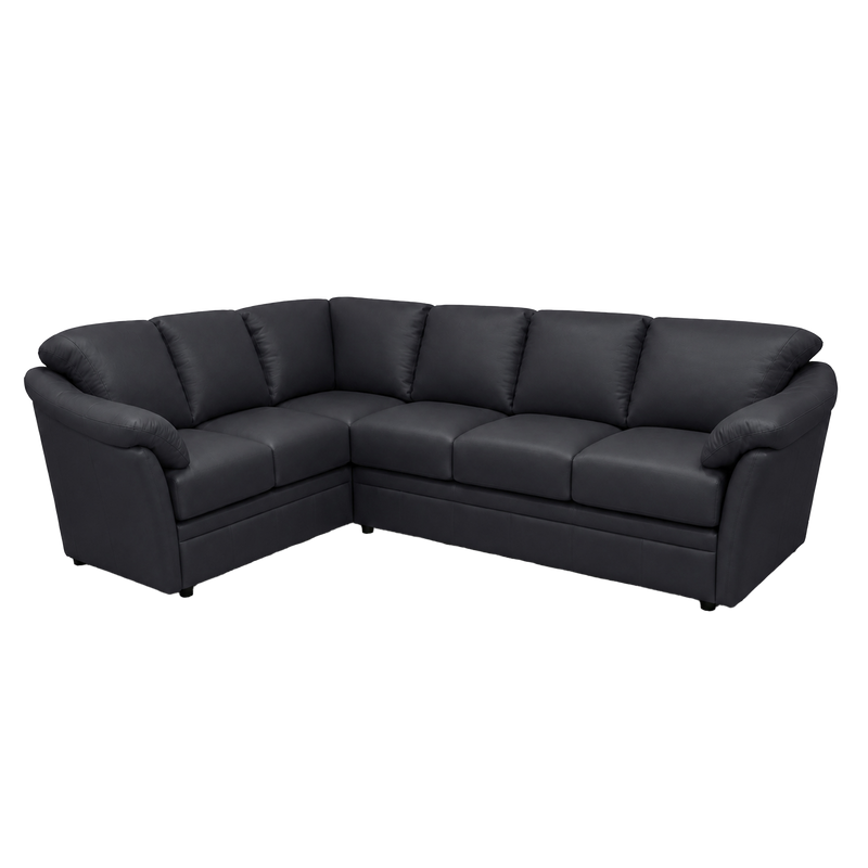 Lyons Leather Sectional Right Facing