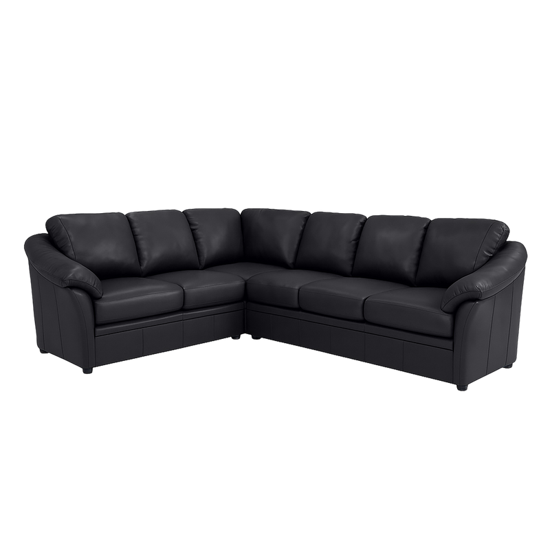 Lyons Leather Sectional Right Facing