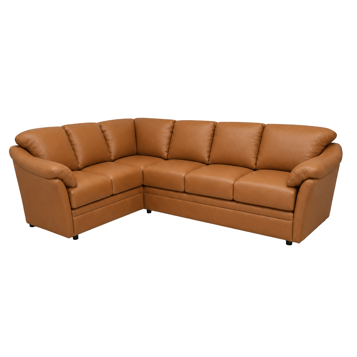 Lyons Leather Sectional Right Facing