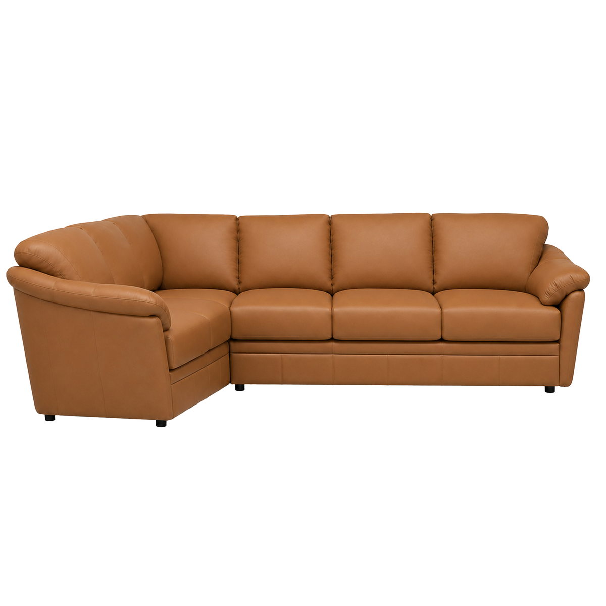 Lyons Leather Sectional Right Facing