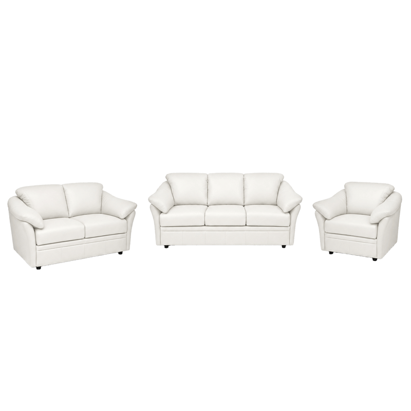 Lyons Leather Sofa, Loveseat & Chair Set - Coja