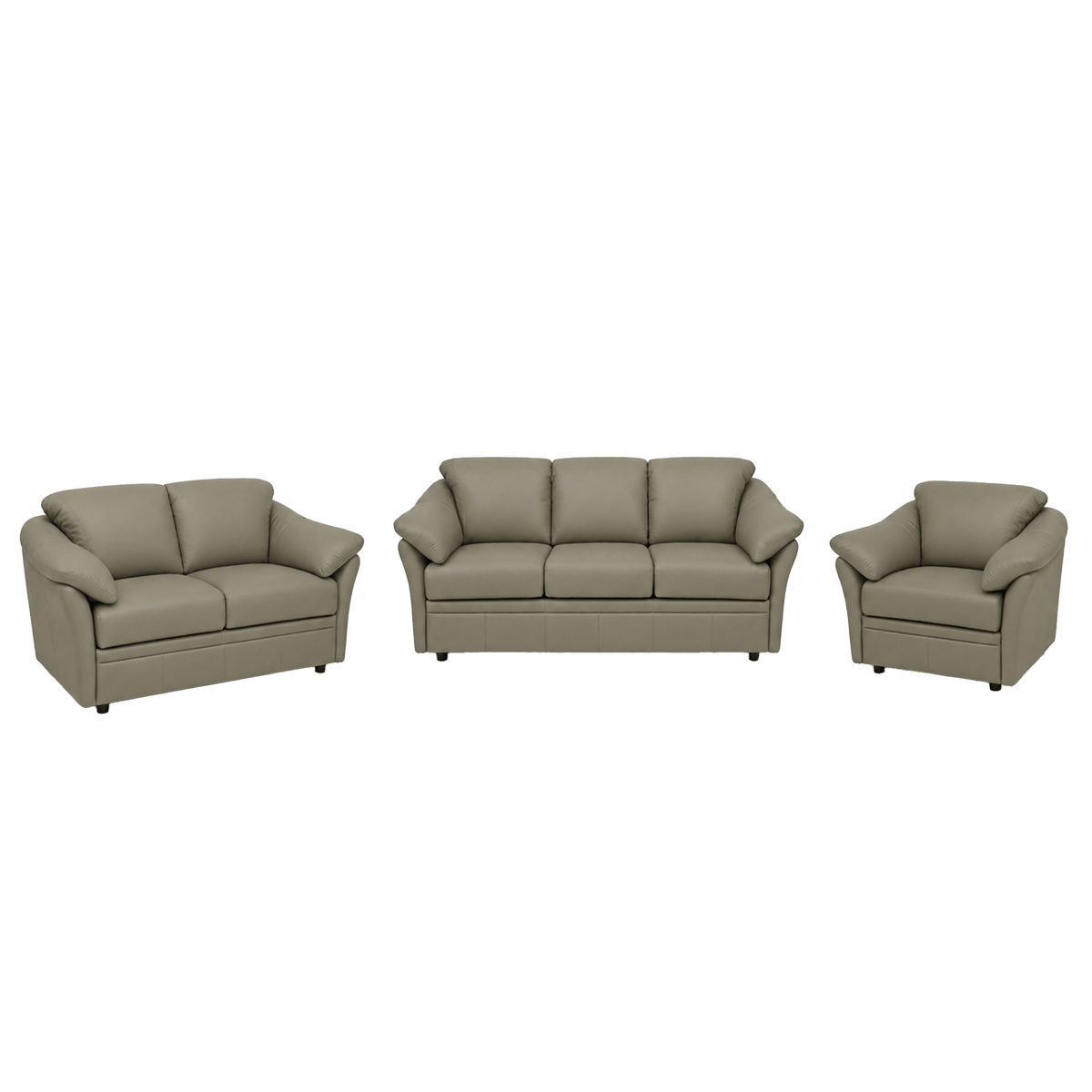Lyons Leather Sofa, Loveseat & Chair Set - Coja