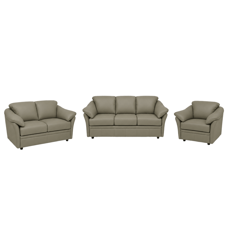 Lyons Leather Sofa, Loveseat & Chair Set - Coja