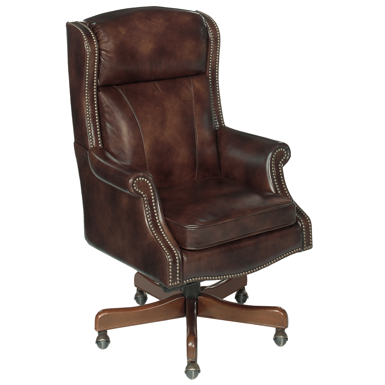 Maisal Leather Office Chair, Brown - Coja