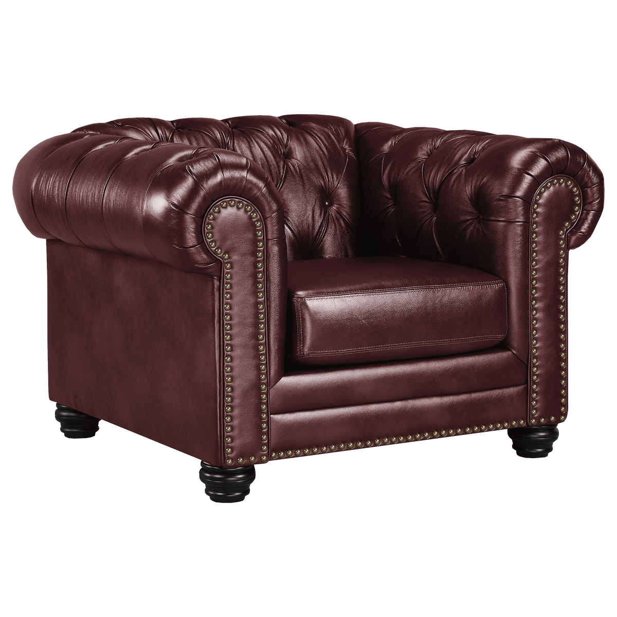 Maryport Top Grain Leather Sofa, Loveseat and Armchair Set - Coja