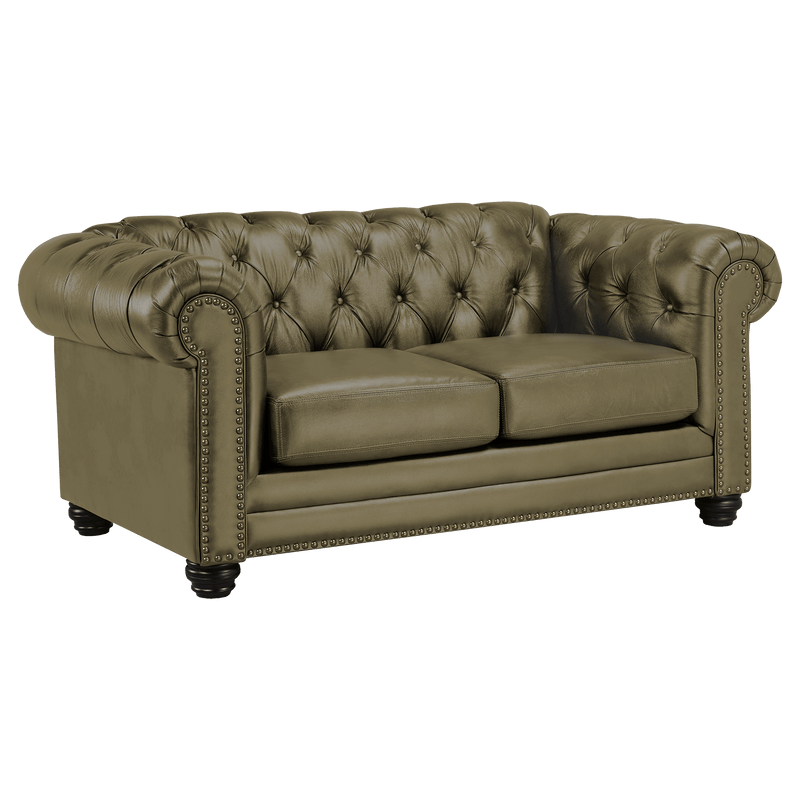 Maryport Top Grain Leather Loveseat - Coja