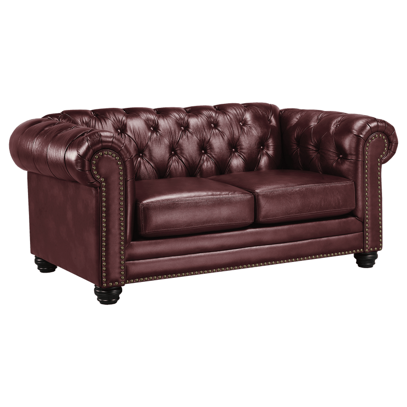 Maryport Top Grain Leather Sofa, Loveseat and Armchair Set - Coja