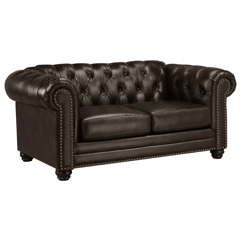 Maryport Top Grain Leather Loveseat - Coja